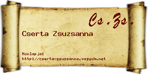 Cserta Zsuzsanna névjegykártya